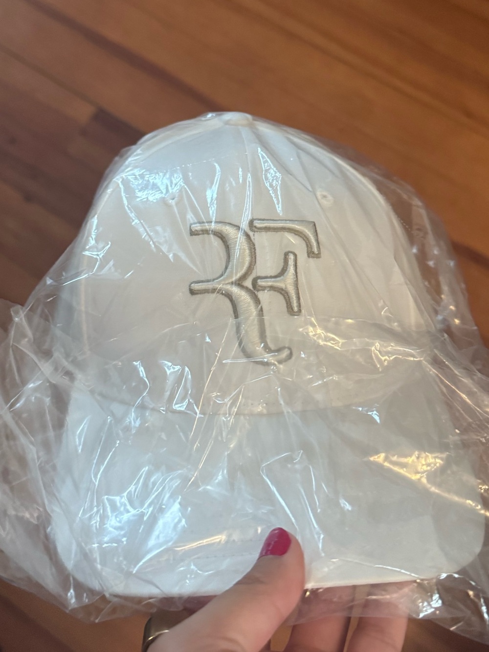 White Uniqlo x Roger Federer RF Cap